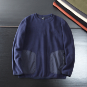 福利价 休闲卫衣 超柔摇粒绒自发热锁温保暖秋冬男口袋圆领套头衫