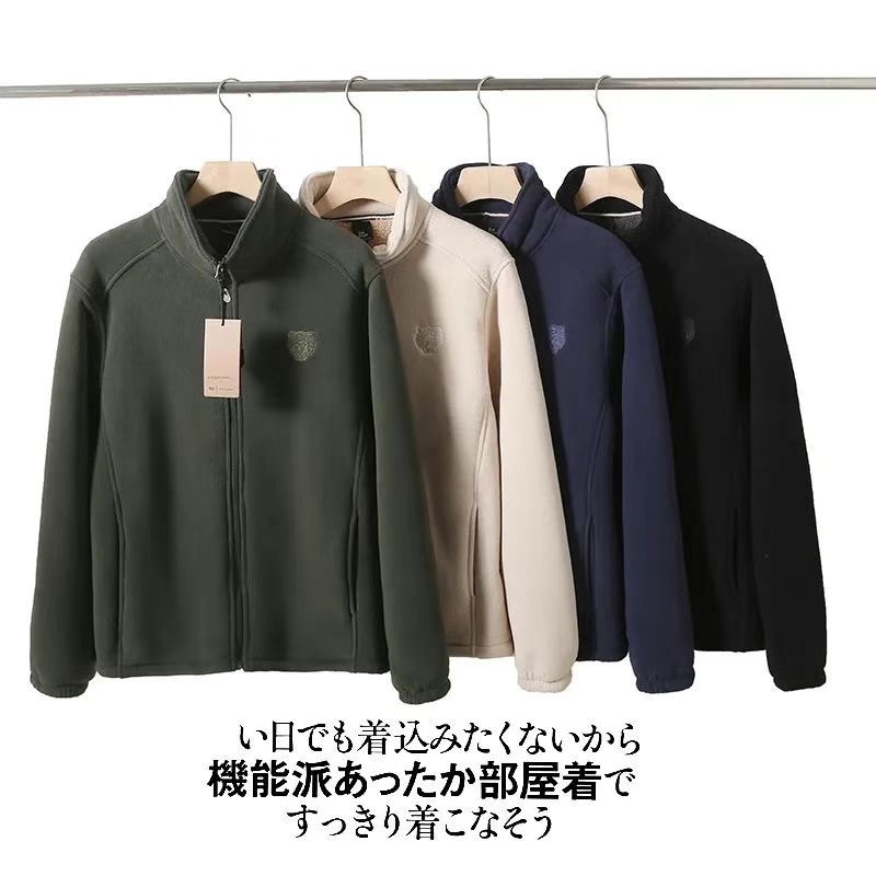 虎头刺绣摇粒绒保暖立领冬季外套