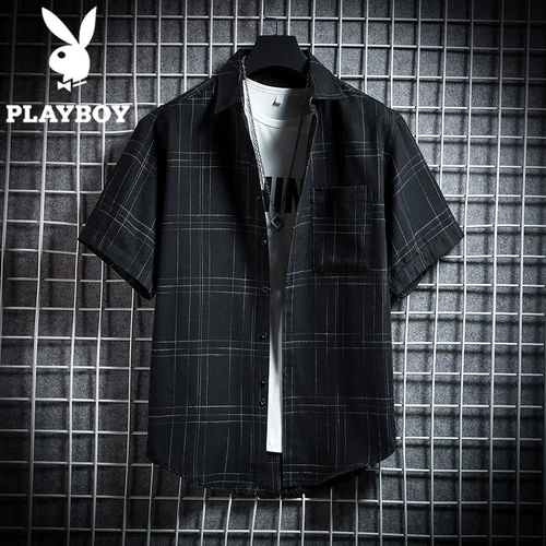 Playboy, рубашка, оверсайз