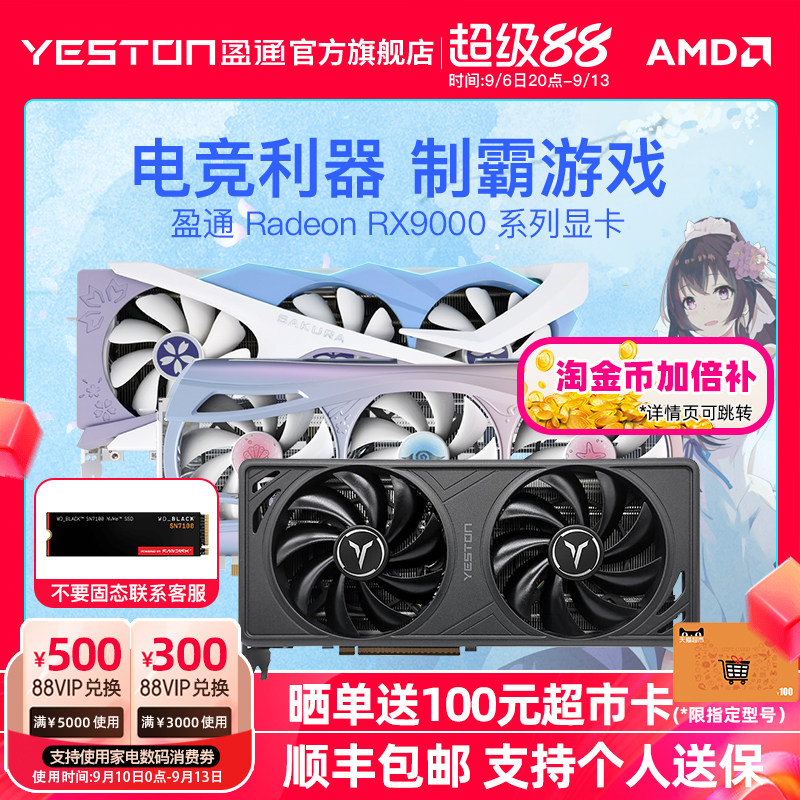 盈通9060XT/9070XT显卡固态套餐图片