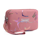 时尚 多层拉链布艺手拿零钱包女士长款 大容量大屏手机钥匙包袋