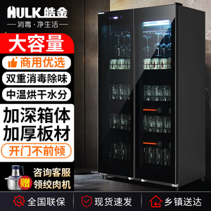 茶杯消毒柜大容量商用饭店餐饮餐具酒杯烘干立式双门家用消毒碗柜