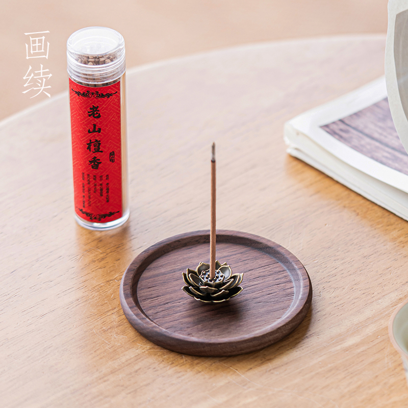 画续创意如意妙莲线香插座