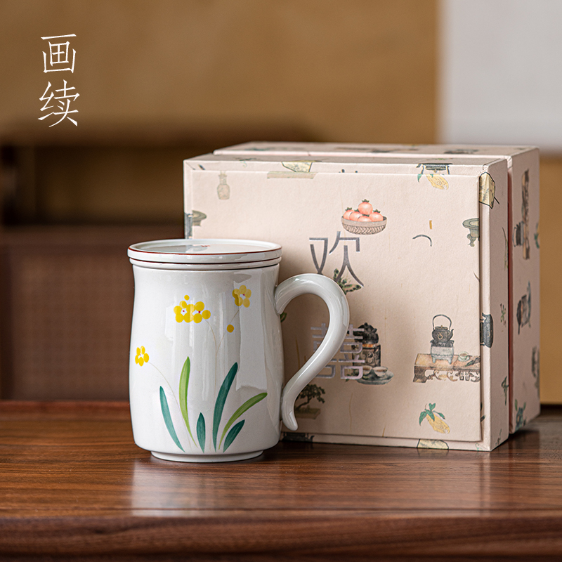 耐看不易脏好清洗手绘釉下彩