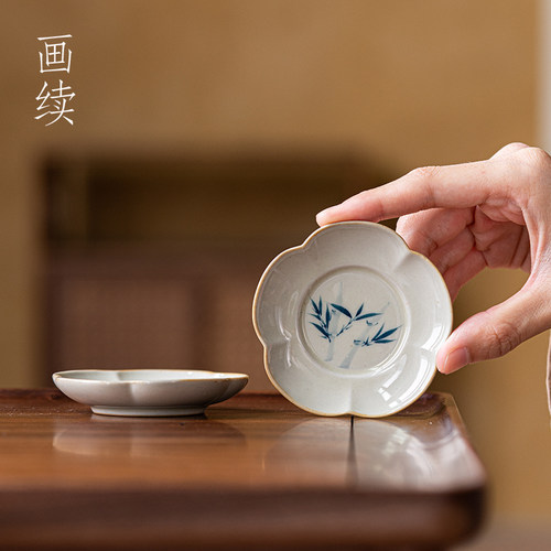 纯手绘茶杯垫复古耐看