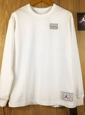 【现货】美版~JORDAN 11长袖针织T恤男子篮球大码宽松运动上衣