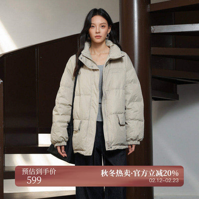 AIRIQI冬季新款宽松羽绒服外套