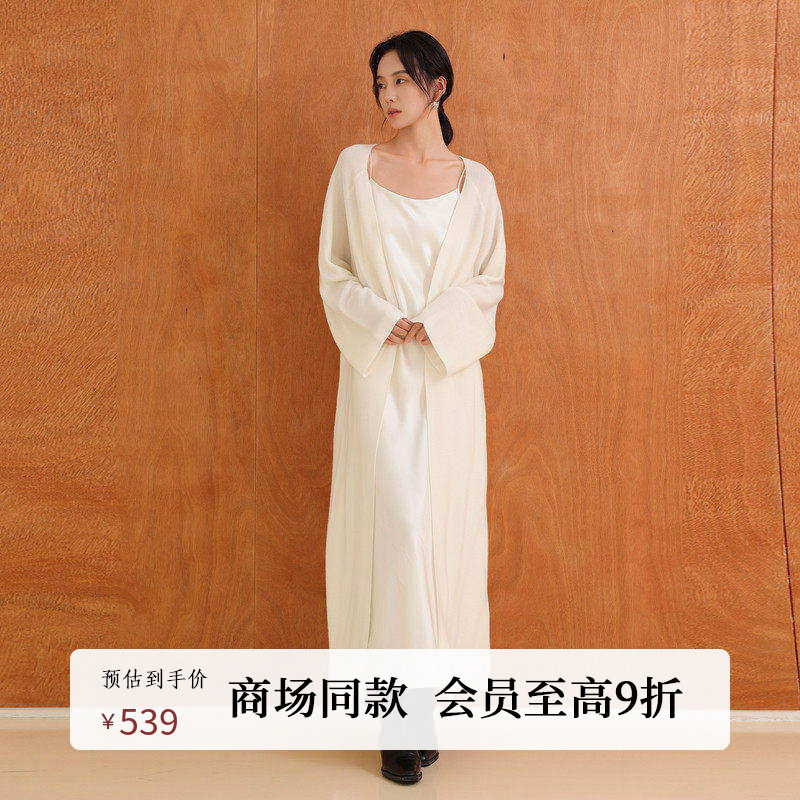 AIRIQI商场同款25秋新款温柔风甜美宽松羊毛针织开衫女AH5