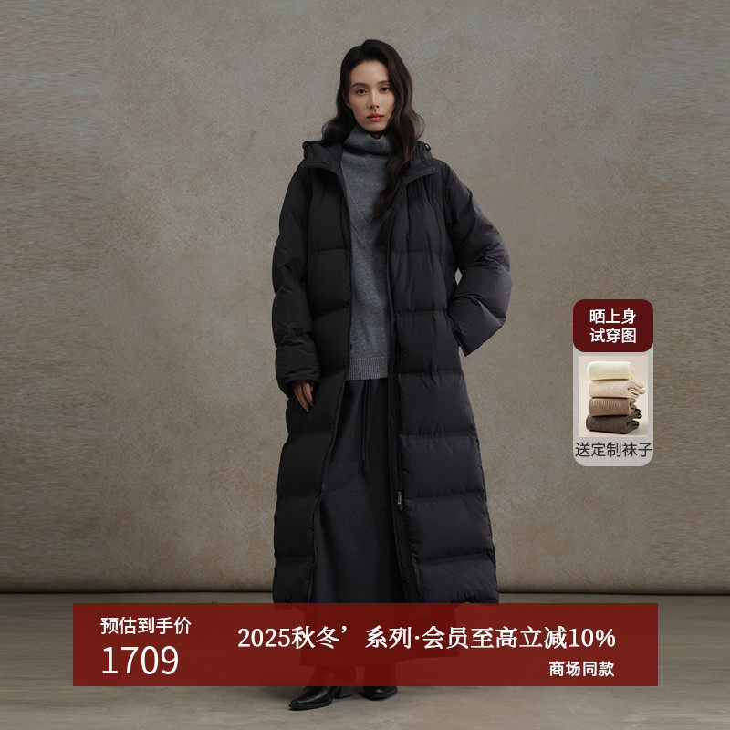 AIRIQI25冬新款连帽防寒羽绒服