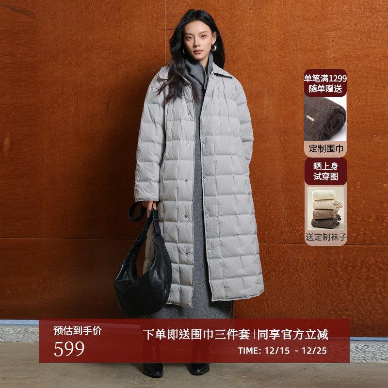 AIRIQI冬季新款小方格羽绒服