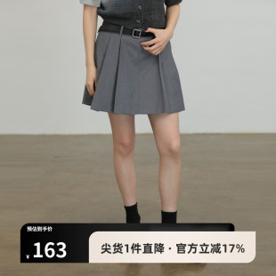 安全裤 AIRIQI夏季 半身裙 新款 AY42BQ495 休闲通勤甜酷百褶短款
