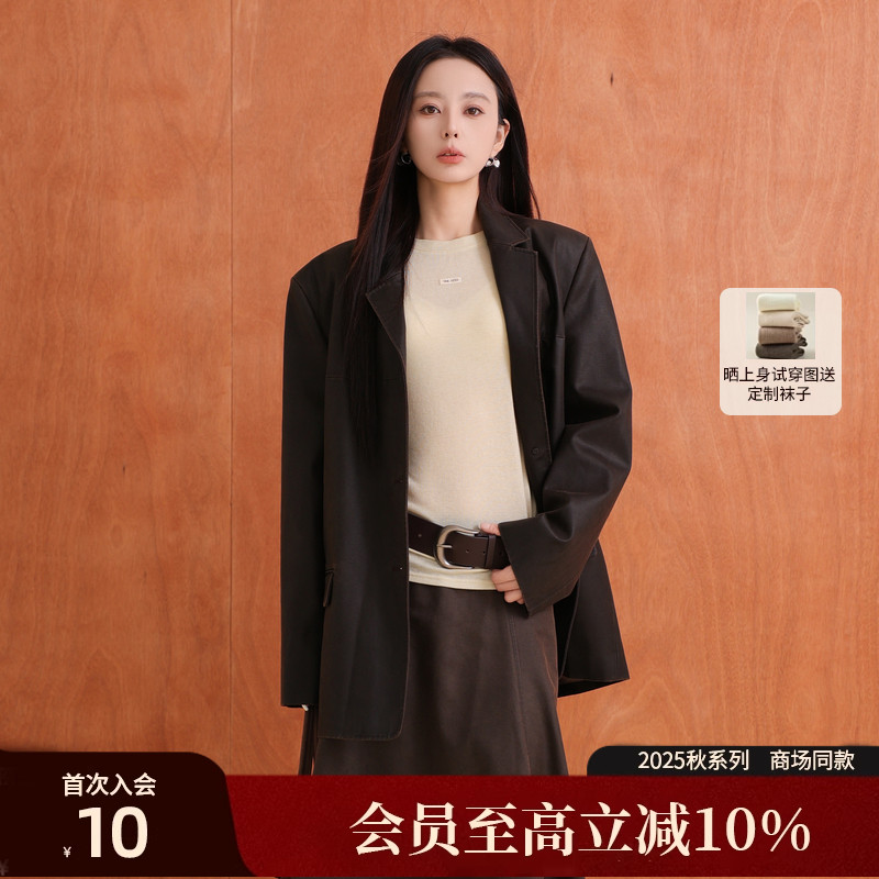 AIRIQI25秋新款休闲西装外套