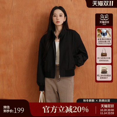 AIRIQI秋季新款复古短款夹克外套