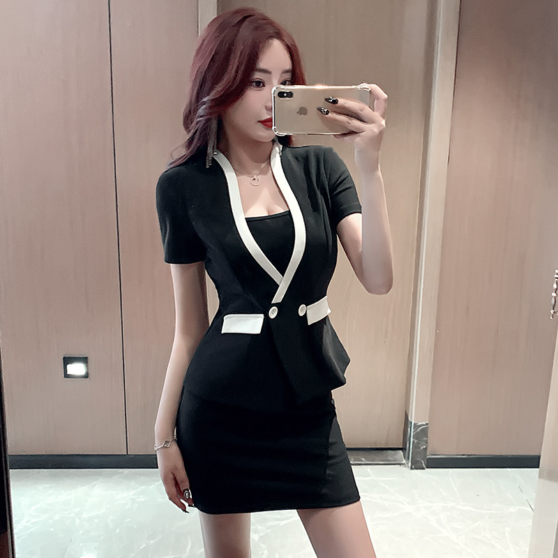 技师工作服性感足浴足疗工服套装夏季2025新款显瘦气质酒店工作装