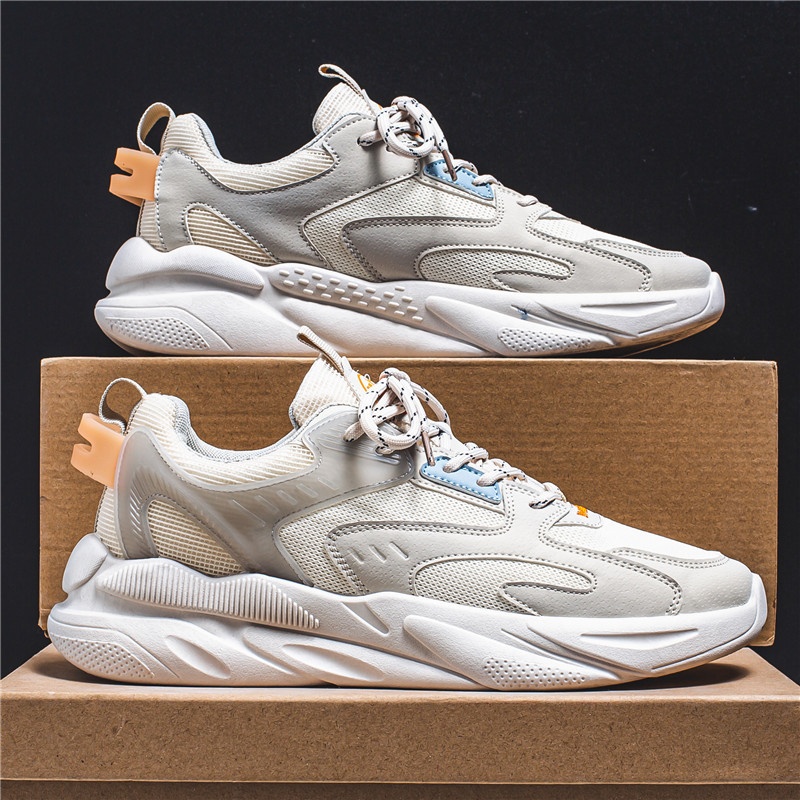 男鞋秋季2023新款运动休闲透气老爹鞋子男士鞋子ins潮鞋夏季