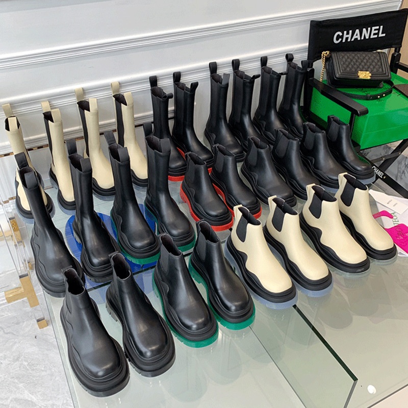 【网红店源头工厂】马丁靴mona同款BV马丁靴厚底短靴靴子切尔西靴