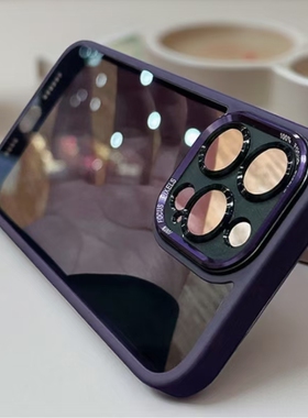 适用iphone16pro新款17苹果15proMax手机壳金属镜头13透明12pro简约风防摔亚克力14保护套ip男女款11高级感pm