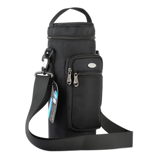 牛津布便携背带斜跨水壶包 户外旅行水杯袋 加厚防摔保温杯保护套