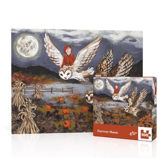美国进口纽约客拼图-丰收之月-100片-正品益智解压烧脑玩具潮玩