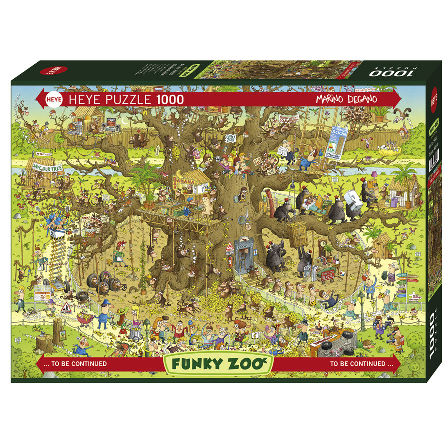 HEYE-猴子动物园1000片德国进口正品拼图益智解压烧脑玩具