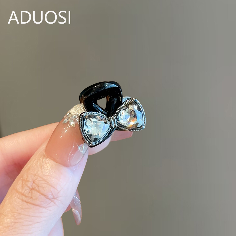 阿朵丝水晶蝴蝶结抓夹小号