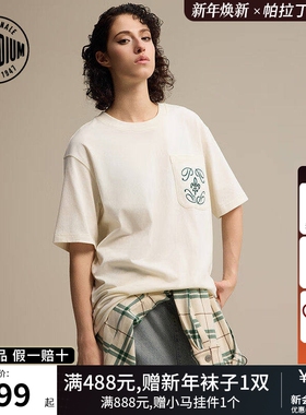 PALLADIUM帕拉丁时尚运动宽松日常休闲男女款圆领短袖T恤1011344