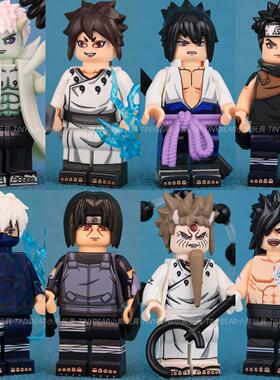 乐玩具火影忍者大筒木羽衣宇智波带土止水佐助斑因陀罗积木人仔高