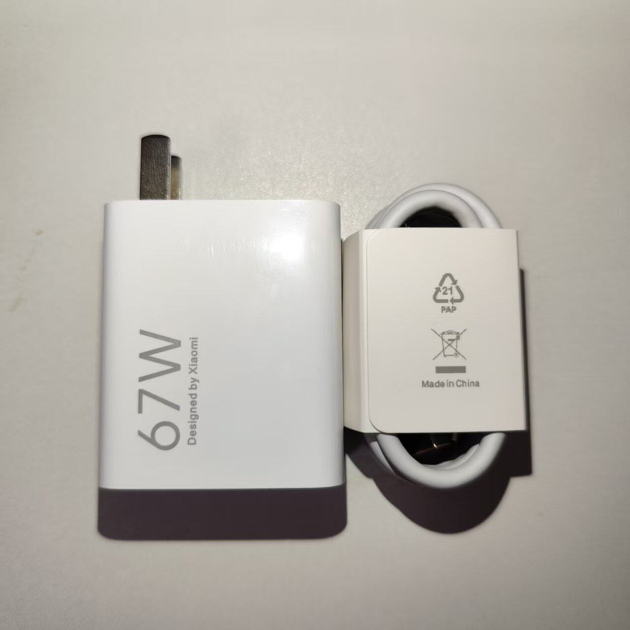 二手小米原装充电器套装67W充电器红米note13Pro/12/11ProUltra/14/充电头线带小数点