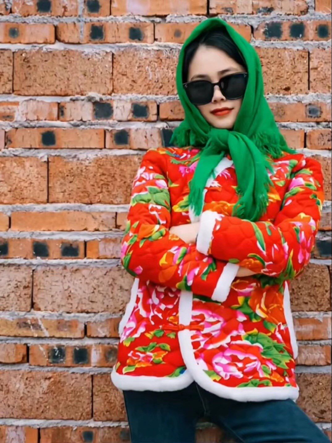 东北大花布衣服东北大花棉袄女冬季新款碎花棉袄国风花衣服女村姑