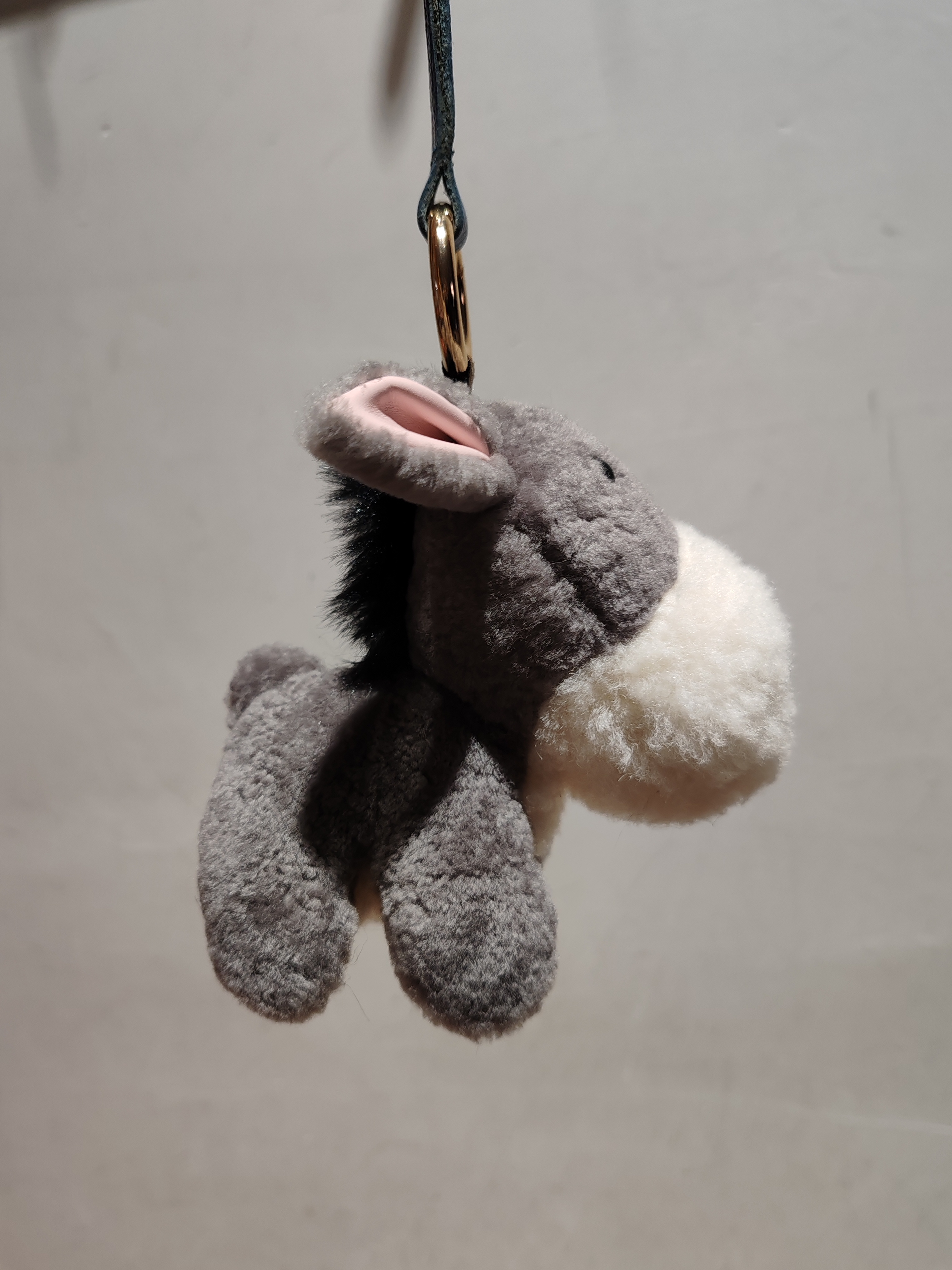 美利奴真羊毛小毛驴公仔汽车钥匙扣挂件创意个性呆萌公仔包挂饰