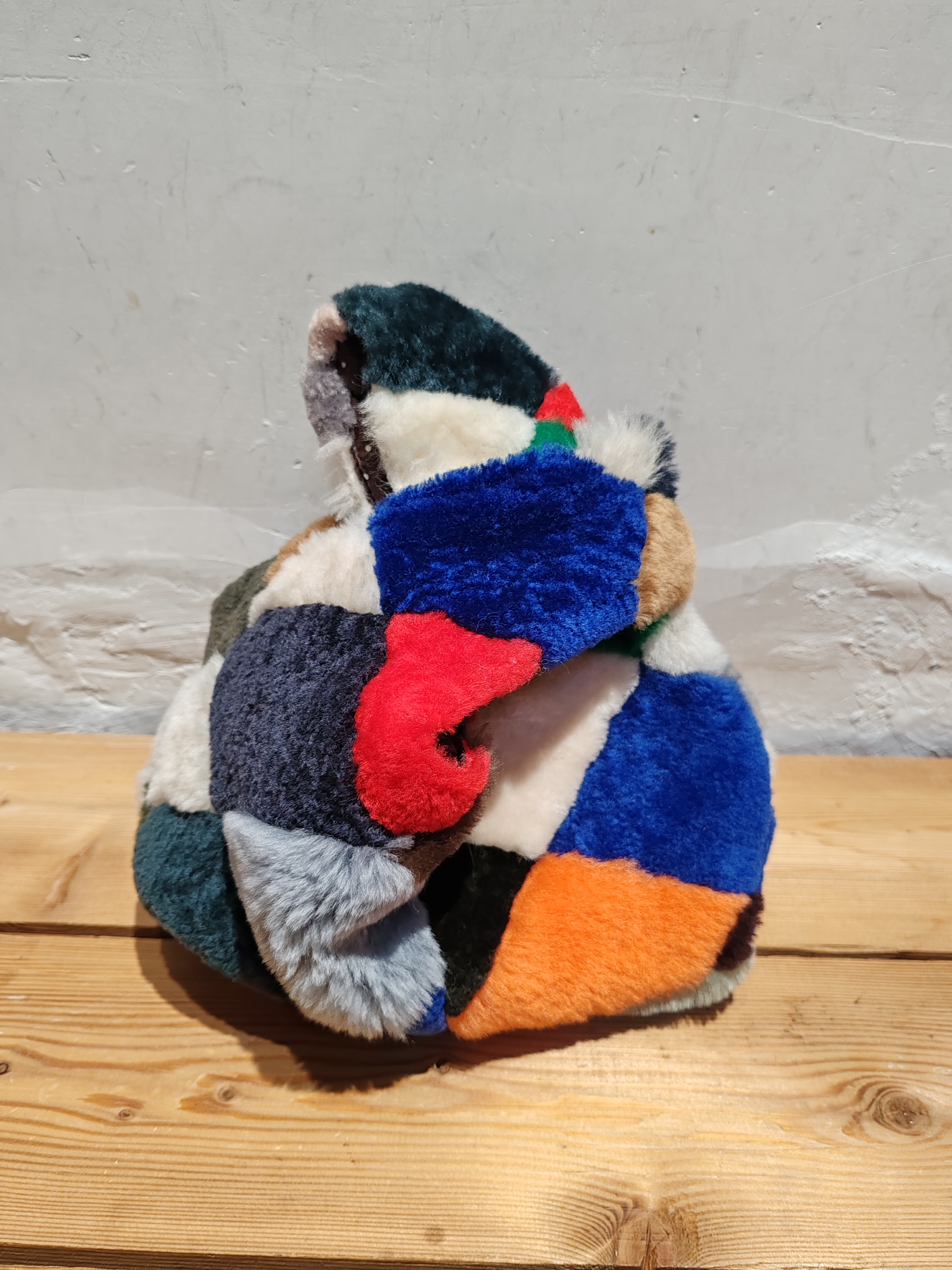 孤品出口日本美利奴羊毛皮毛一体可爱真皮真毛女款休闲手提包