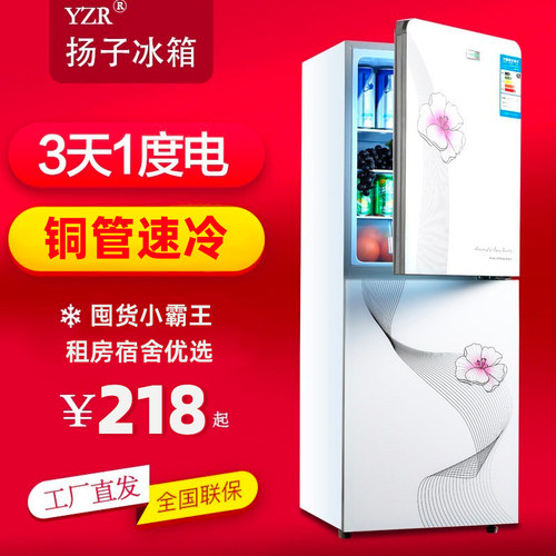 扬子电气小冰箱一级节能家用省电小型租房宿舍办公室迷你双门冰箱