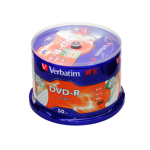 dvd正品威宝50片桶装空白光盘