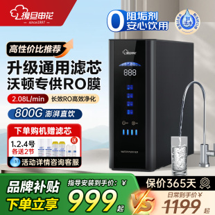 上海复旦申花净水器 0阻垢家用直饮RO反渗透厨房自来水过滤器800G
