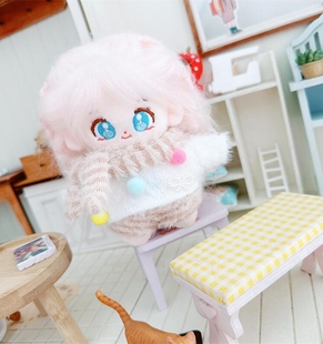 娃衣10cm棉花娃娃海星体正常体衣服白色毛衣毛裤子围巾换装套装