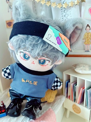 棉花娃娃20cm厘米娃衣服明星公仔正常体胖胖体晕倒小熊套装男娃衣