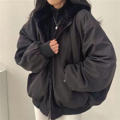 autumn warm winter double-layer coats jackets female parkas