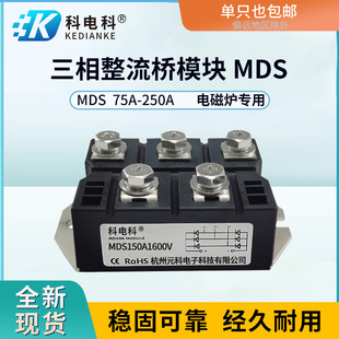 三相整流桥模块MDS200A-16大功率电磁炉用100A1600V VUO160-16