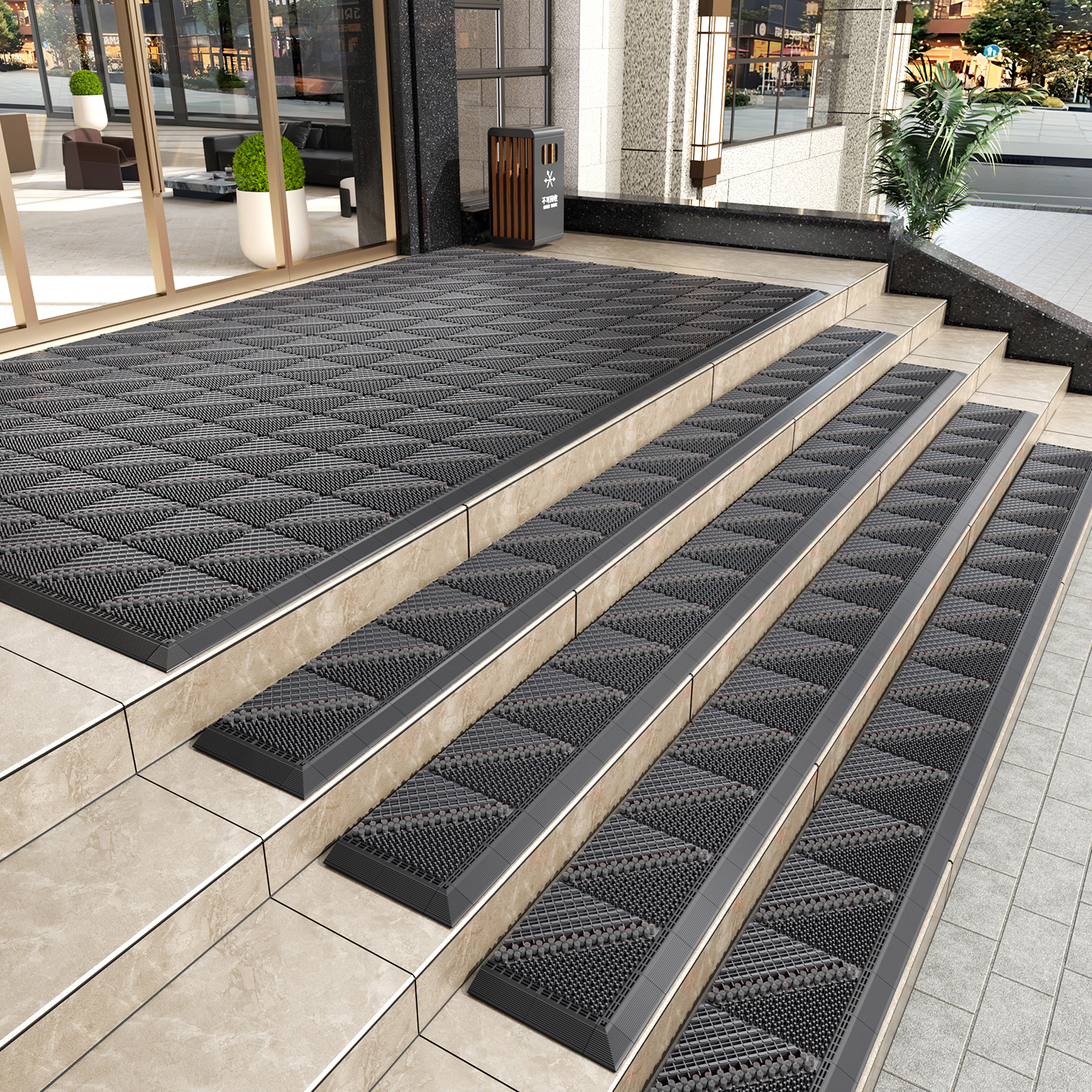 三合一入户门外防滑地垫