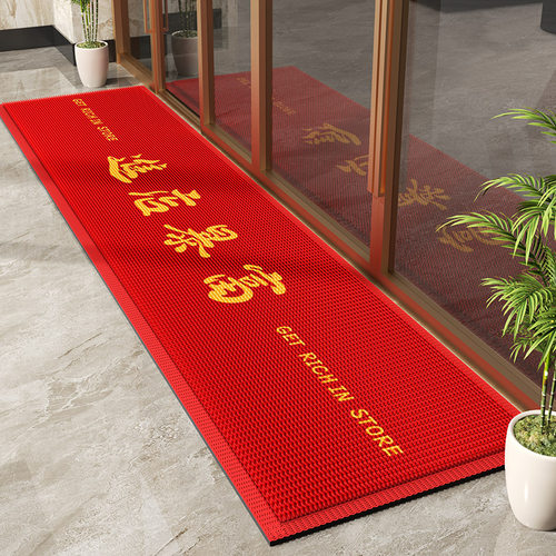 新款可定制长条入户门地垫商铺店铺门口迎宾地毯防滑垫进门脚垫