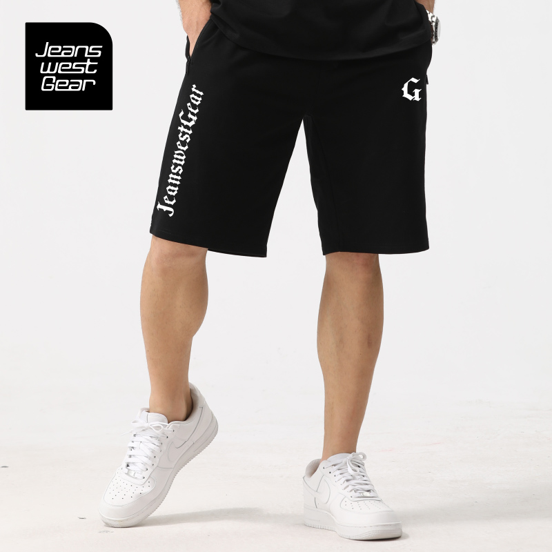 真维斯盖尔大码品牌男女潮牌同款情侣短裤五分中裤休闲宽松加大号