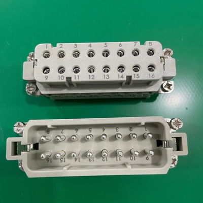 重载连接器HA16芯小16公母插芯热流道温控箱航空插头接线端子
