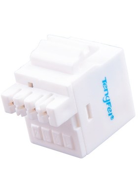 (24pcs/pack) Telecom RJ11 RJ12 6P4C Telephone Keystone Jack