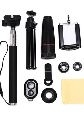 With Clips 10in1 Kits 12x Phone Lens 3in1 Fish Eye Lens Wide