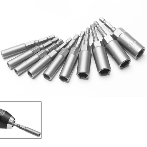 10PCS 5.5-14MM Deepen Power Nut Driver Drill Bit Set Impact