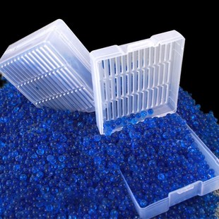 1pc Silica Gel Box Reusable White Orange Blue Silicagel Mois