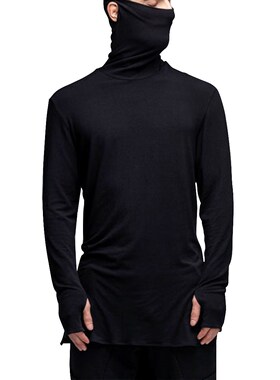 2020 New Autumn Winter Men's Turtleneck Sweater Black Sexy