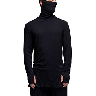 2020 New Autumn Winter Men's Turtleneck Sweater Black Sexy