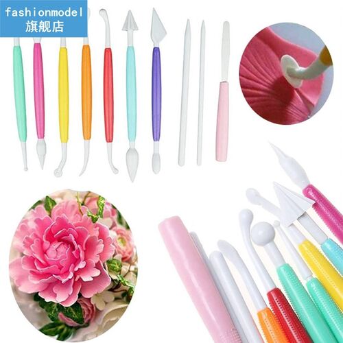 10pcs/set Cake Crafting Tool Plastic Decorating Modelling To