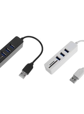3 Ports USB 2.0 Hub Adapter Divider USB Power Supply Splitte